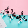 화이트 Dog 애니메이션 Gamers Keychain | Kawaii Handmade Cute Charm for Keys 전화 Case Airpods Case 종범